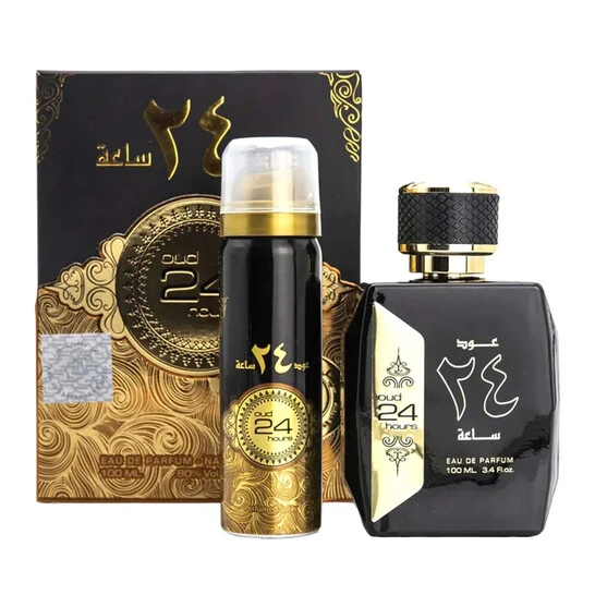 Ard Al Zafaran Oud 24 Hours (U) EDP 100ml + Deo Spray 100ml Set Perfumes