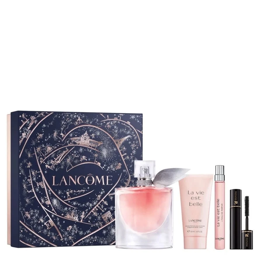 LANCOME LA VIE EST BELLE (L) EDP SET 100+B/L 50ML +EDP 10+2ML MASCARA PERFUMES
