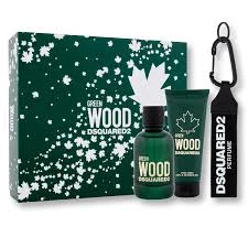 Dsquared2 Wood Green EDT 100ml + 100ml + Key Ring – Men’s Perfume Set Perfumes