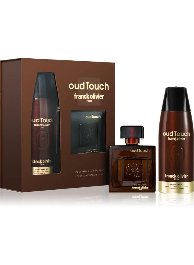 Franck Olivier Oud Touch perfume Set (M) EDP 100ml + Deo 250ml Perfumes