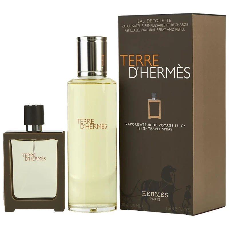 HERMES TERRE D'HERMES (M) SET EDT 30ML+125ML REFILL PERFUMES