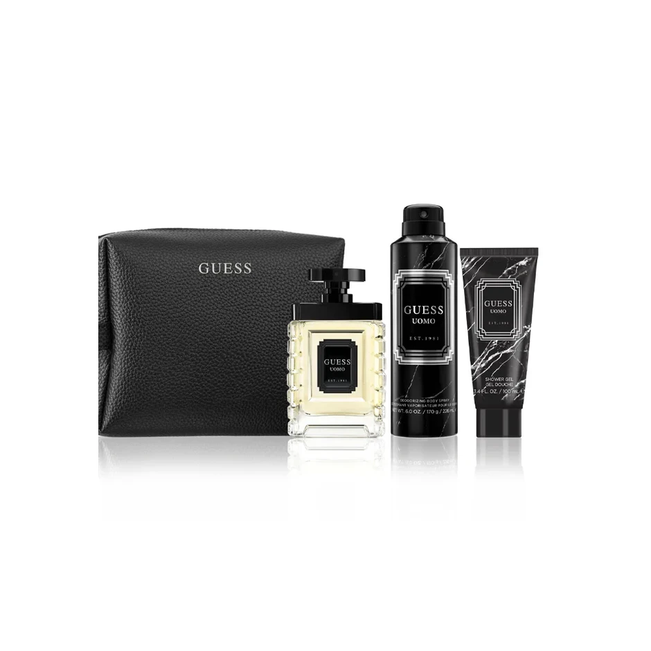 GUESS UOMO (M) SET EDT 100+100+170+POUCHE (NEW) PERFUMES