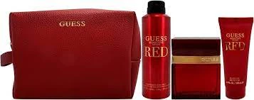 GUESS SEDUCTIVE RED (M) SET EDT 100ML+ 226 ML DEO+ 100ML SG + POUCH PERFUMES