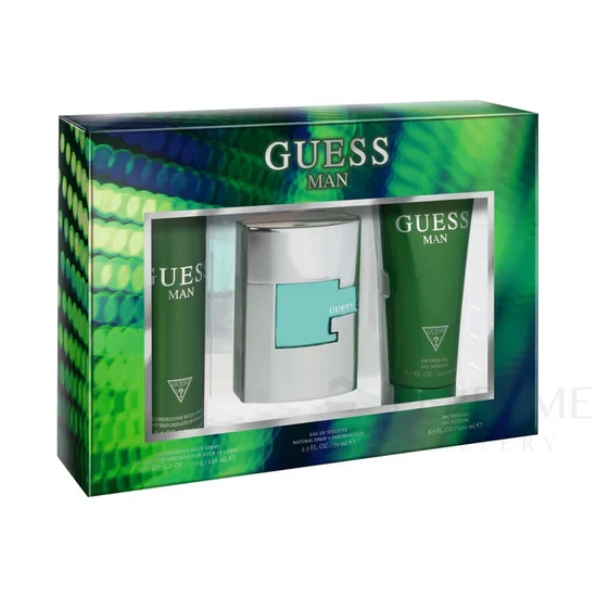 GUESS GREEN (M) SET EDT 75ML+ S/G 200ML+B/S 226ML PERFUMES