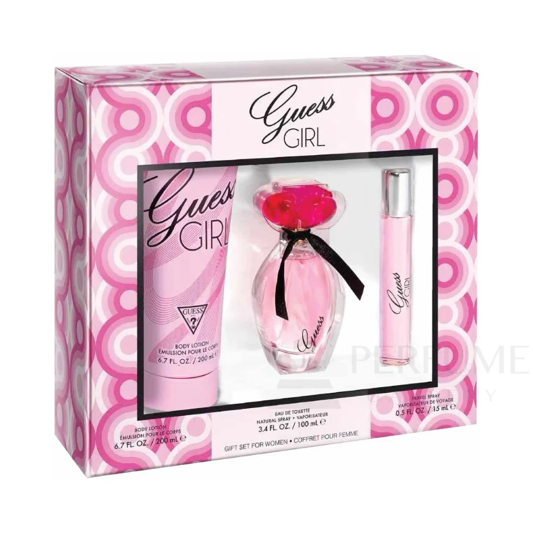 GUESS GIRL (L) SET EDT 100ML+15+200ML B/L PERFUMES