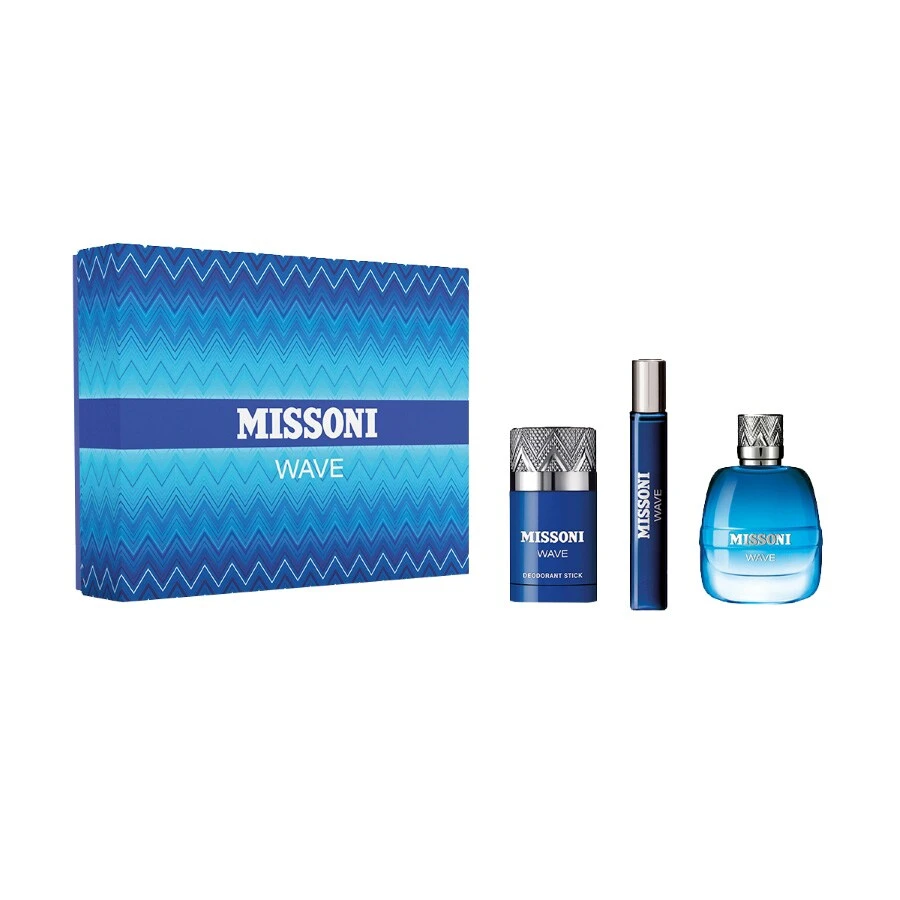 MISSONI  WAVE (M) SET EDT 100ML+150 BSG +10ML PERFUMES