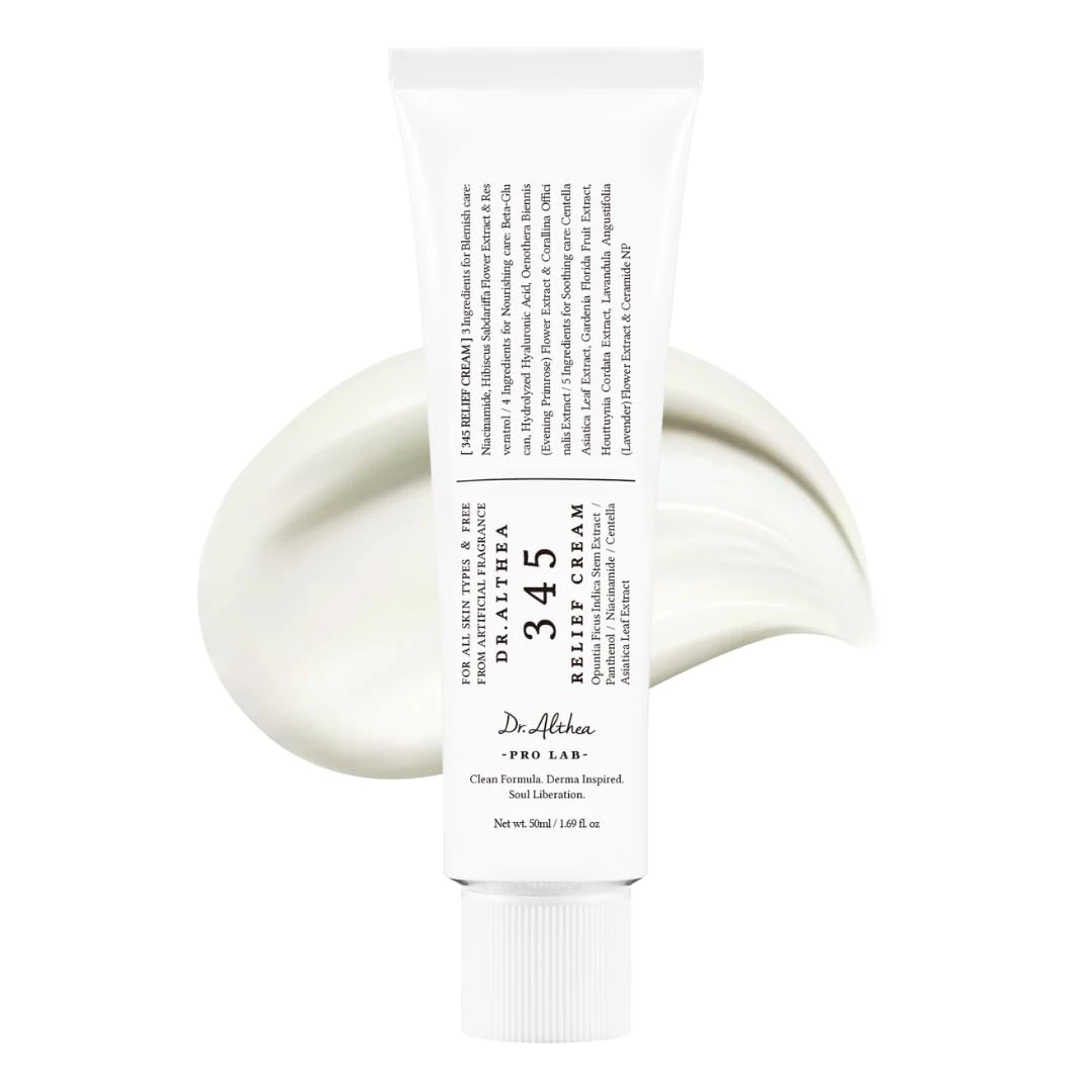 345 Relief Cream 50ml Non-Greasy Formula for Daily Moisture Care Dr. Althea
