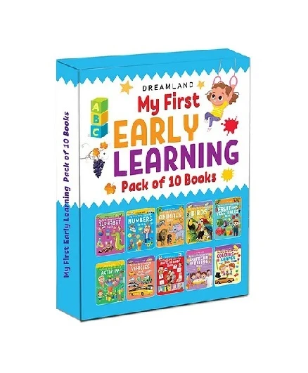 MY FIRST EARLY LEARNING (A PACK OF 10 BOOKS) DREAMLAND BOOKS