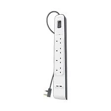 Belkin Surge Protector BL-SRG-4OT-USB-A-C-UK - USB-A & USB-C Charging Ports