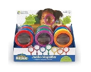 Primary Science Jumbo Magnifiers Set of 12 for Kids Science Projects