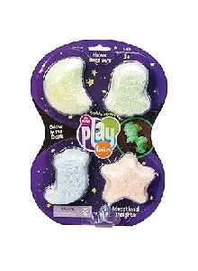 Playfoam Glow-in-the-Dark 4-Pack for Colorful, Mess-Free Play