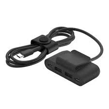 4-Port USB Power Strip with 2M Cord for Fast Charging - Belkin