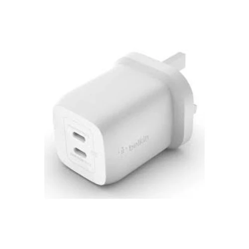 Dual Port 65W USB-C Wall Charger for Multiple Devices - Belkin