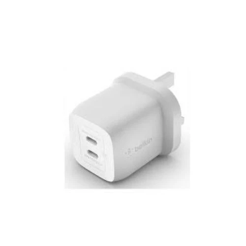 45W Dual USB-C Wall Charger for Quick Power Delivery - Belkin