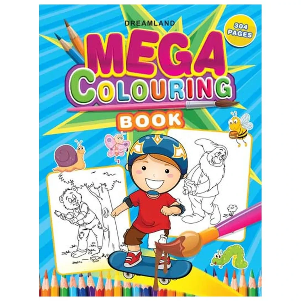 Mega Colouring Book by Dreamland Books – A World of Colours Awaits!