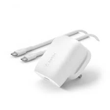 30W USB-C Wall Charger with USB-C Cable for Smartphones - Belkin