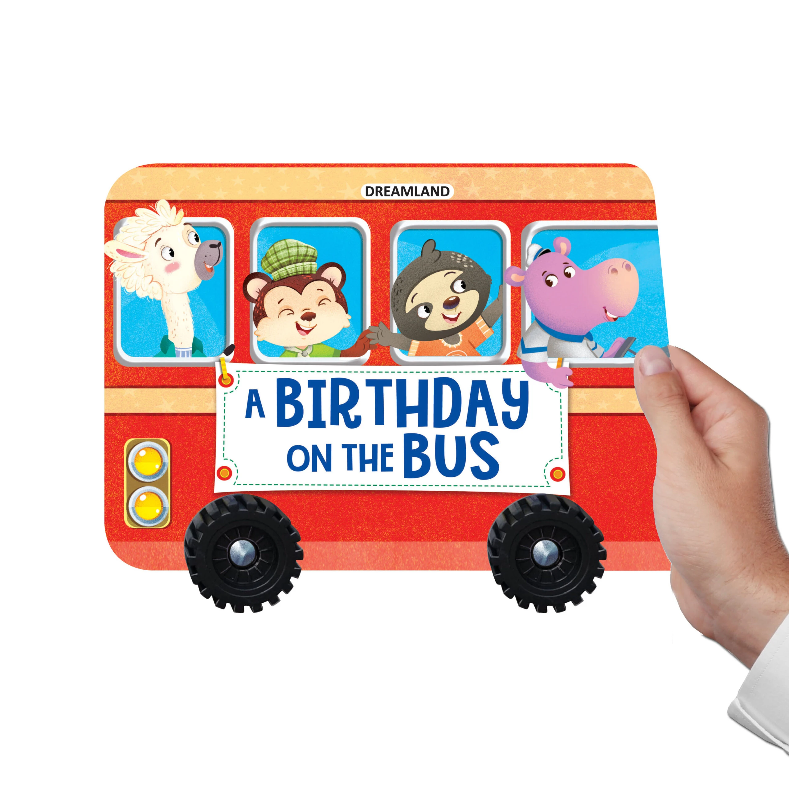 A BIRTHDAY ON THE BUS - BOARD BK WITH WHEEL