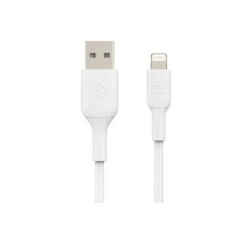 High-Speed 1M Lightning Cable for iPhone & iPad – Belkin (White)