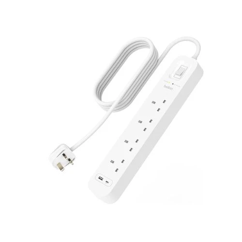 4-Port USB Charging Surge Protector with USB-A & USB-C - Belkin