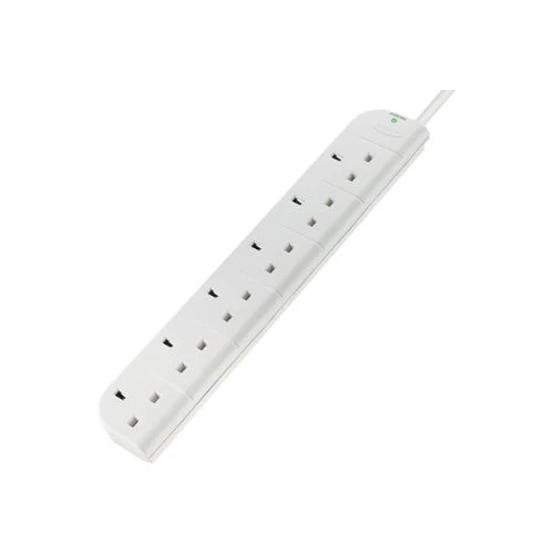 1M Cord 6-Outlet Surge Protector for Home and Office Use - Belkin