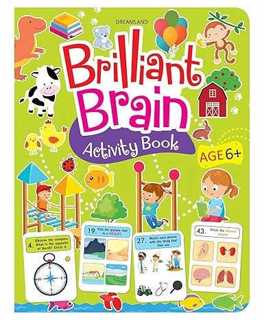 BRILLIANT BRAIN ACTIVITY BOOK(AGE-6+) DREAMLAND BOOKS