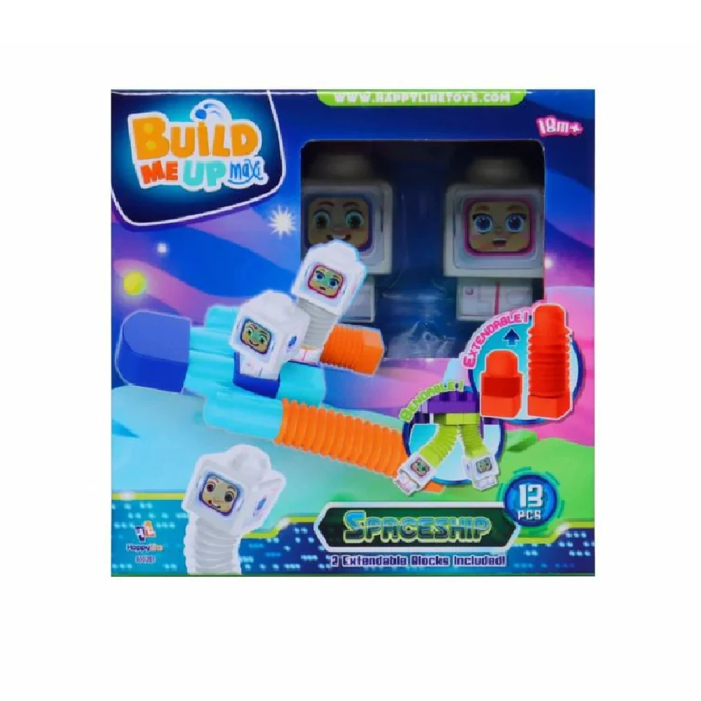 Maxi Bendy Space Adventure Building Blocks – 13-Piece Set