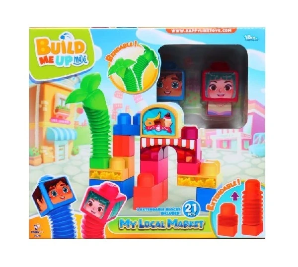 BLOCK MAXI BENDY TOWN 21PCS