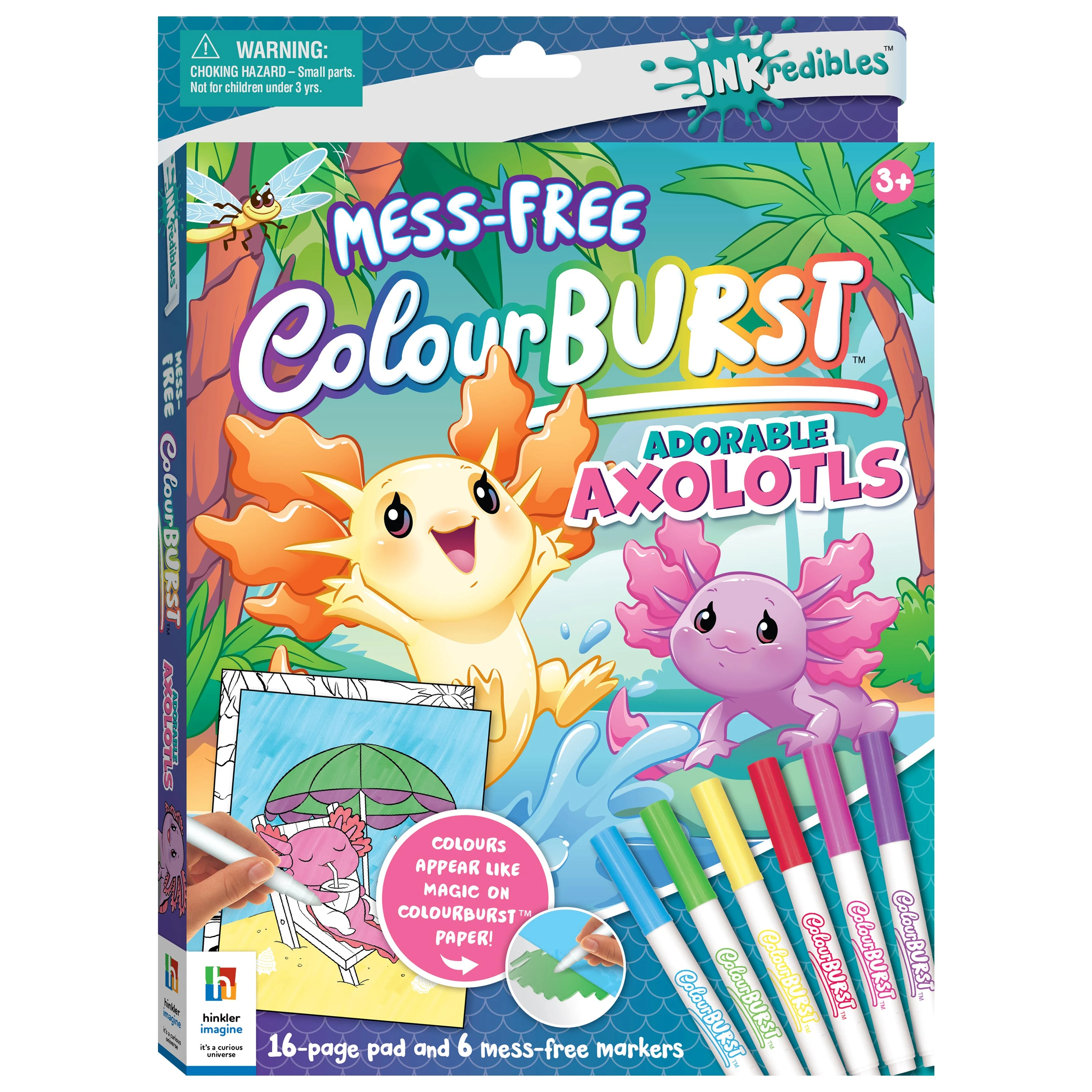 Inkredibles Colour Burst Adorable Axolotls