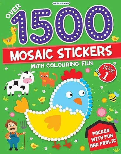 1500 MOSAIC STICKERS - 1 DREAMLAND BOOKS