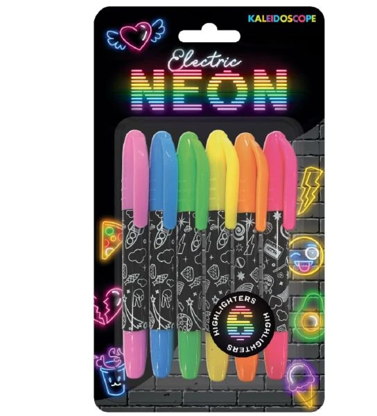 Kaleidoscope 6 Electric Neon Markers