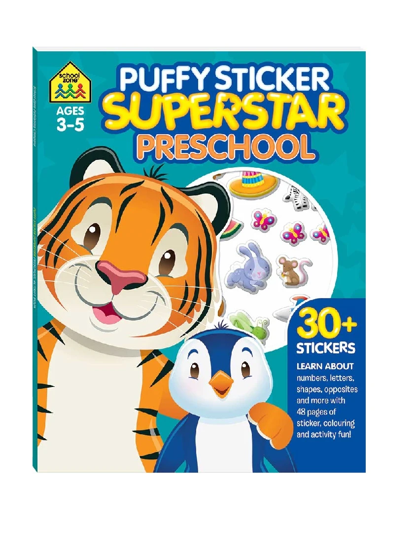 School Zone Puffy Sticker Superstar: Preschool
