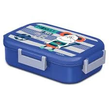 Monkey Dark Blue Flat Stainless Steel Lunch Container – 700ml Capacity