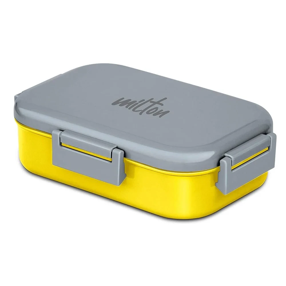 Senior Flat mate Inner Stainless Steel Lunch Box, 700 ml, Yellow