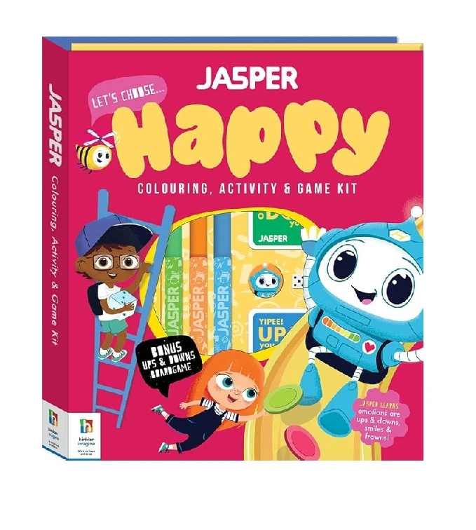 Jasper Let's Choose Happy: Colouring, Activity & Game Kit