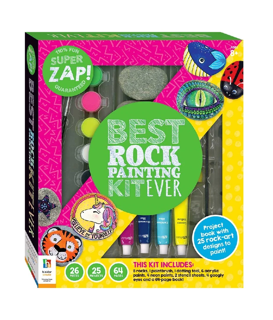 Super Zap! Best Rock Painting Kit Ever