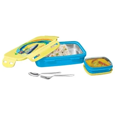 Steely Deluxe Kids Lunch Box – 400ml, Blue