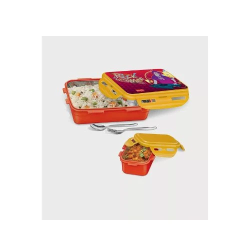 Milton Mini Fun Treat Steel Lunch Box, 650ml, Red
