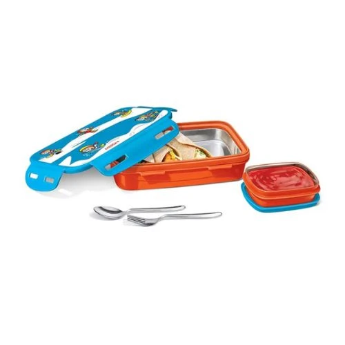 Compact Milton Steely Kids Mini Lunch Box 400ml Blue