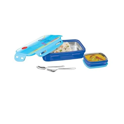 Steely Kids Lunch Box, 500ml, Dark Blue