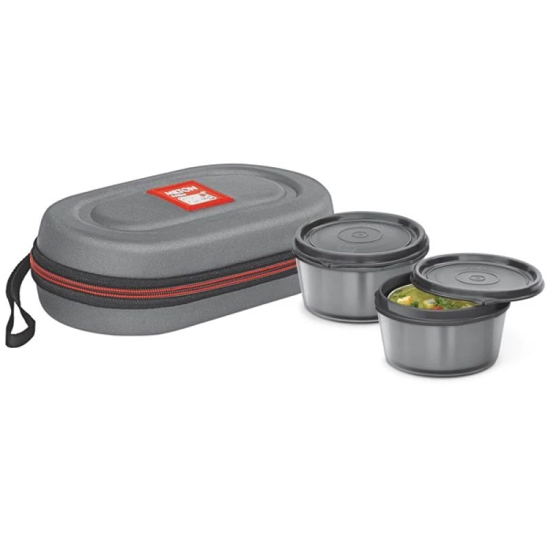 Milton Nutri Stainless Steel Insulated Tiffin Set, 640ml, Set of 2 containers, G