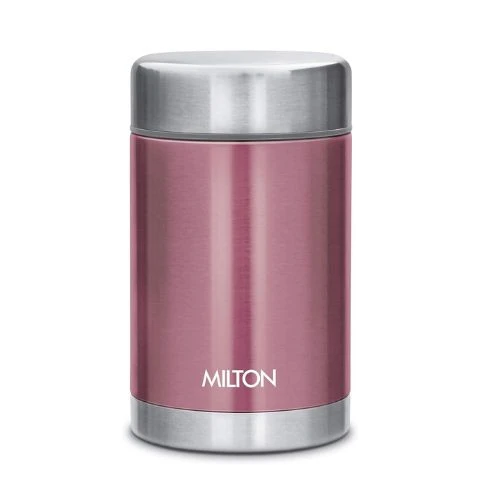 Milton Cruet Thermosteel Hot and Cold Soup Flask, 515 ml, Pink