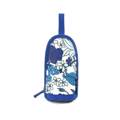 Little Story Insulated Bottle Bag - Floral Blue