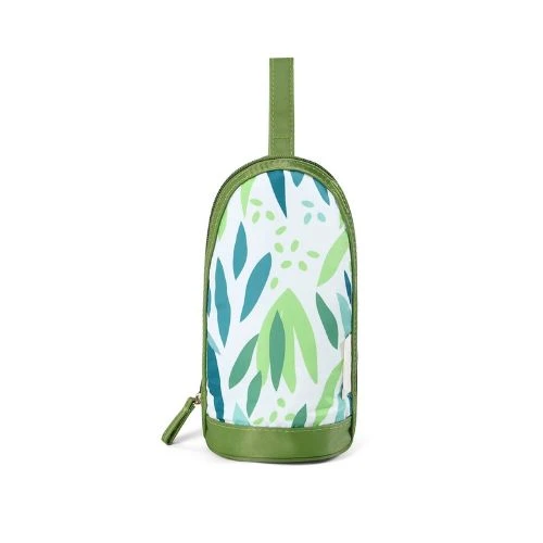 Little Story Insulated Bottle Bag - Green Tropical