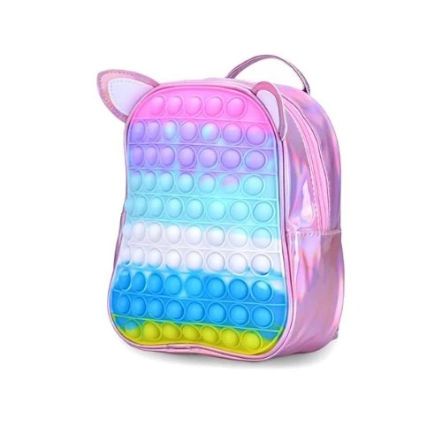 Unicorn Pop It Ears Bag for Kids Pink