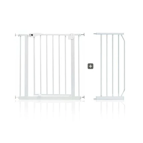 Baby Safe Metal Safety Gate with 30 cm Extension White