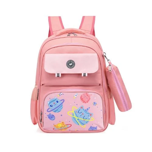 Unicorn Planet School Bag w / t Pencil Case - Pink