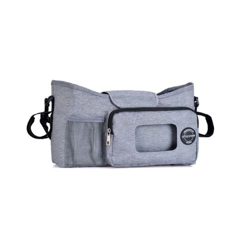Stroller Diaper Organizer Bag Grey