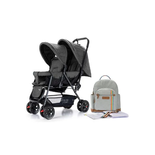 Double Stroller Combo Dark Grey – Teknum