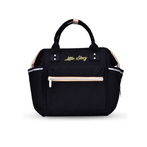Stylish Black Ace Diaper Bag with Organizer – Little Story