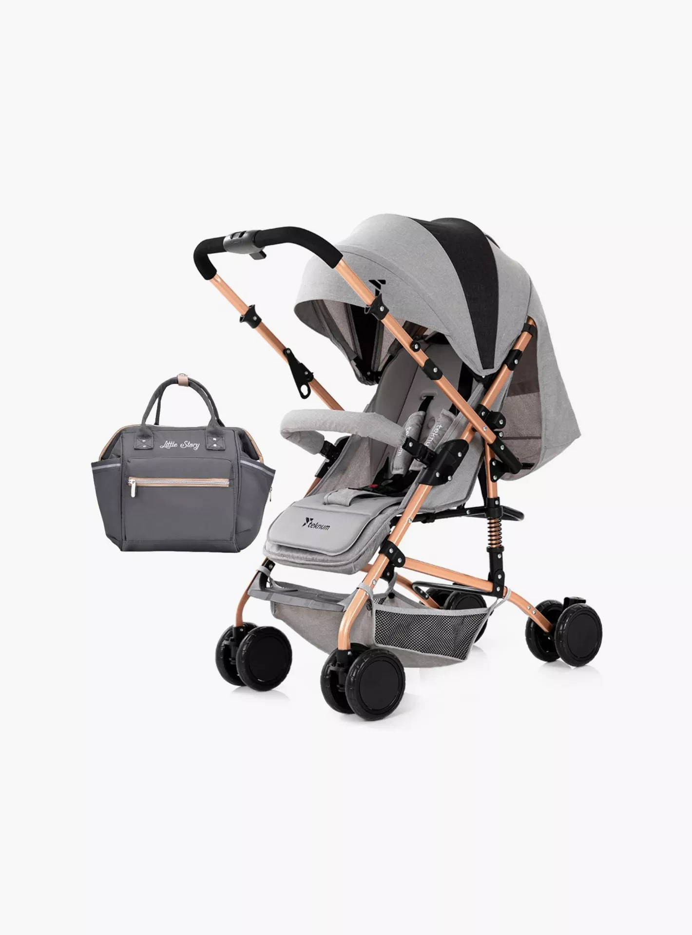 Teknum Reversible Trip Stroller Grey